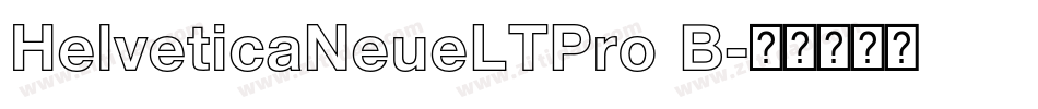 HelveticaNeueLTPro B字体转换